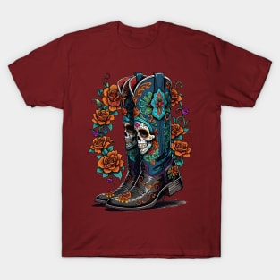 Boots - Dia De Los Muertos T-Shirt